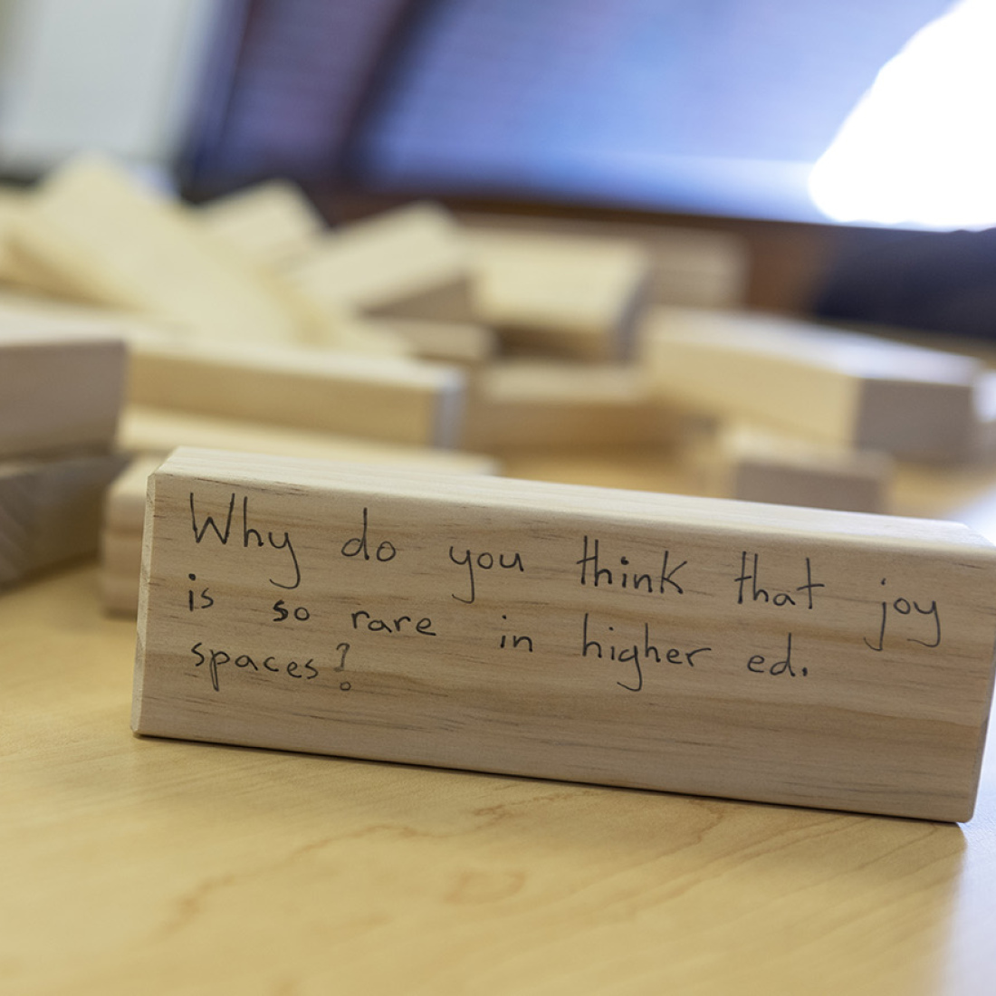 Jenga blocks