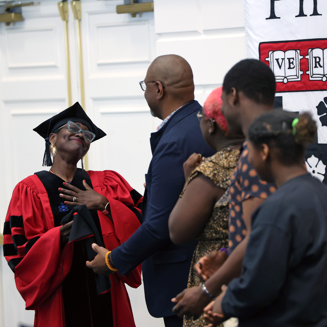 Shandra Jones at Ph.D. Robing