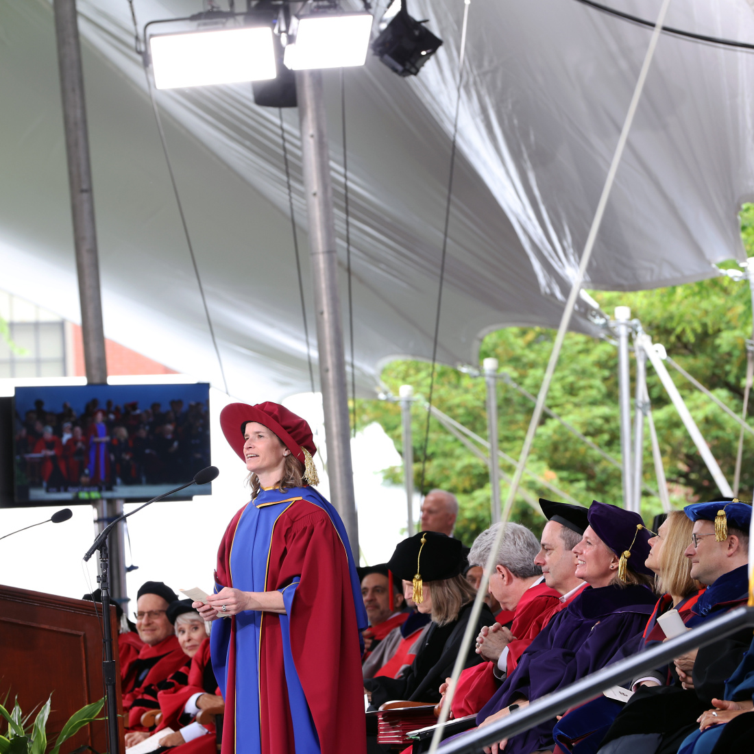 Nonie Lesaux in Harvard Yard