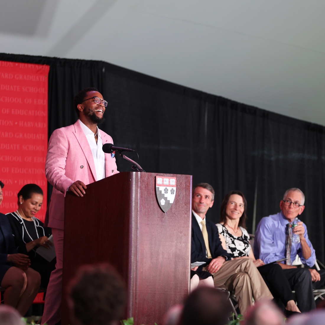 C. Emmanuel Wright at podium