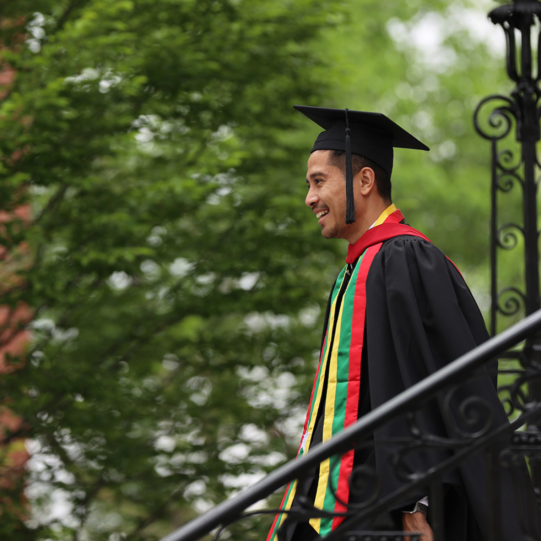 Graduate entering