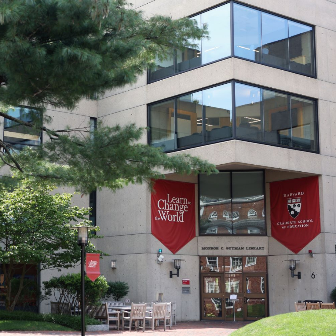 Gutman Library on HGSE Campus in Cambridge, MA