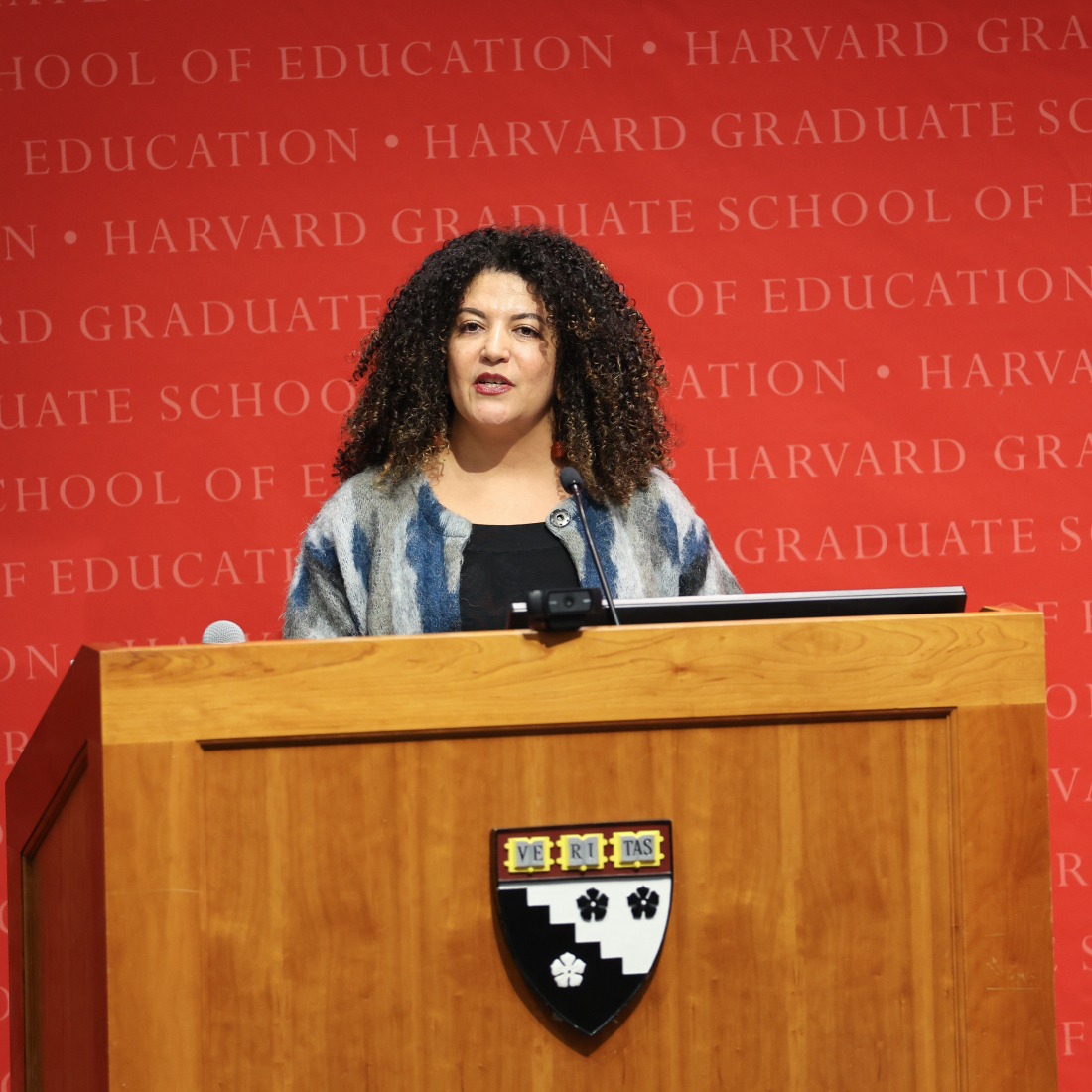 HGSE student presenter at the Askwith Education Forum