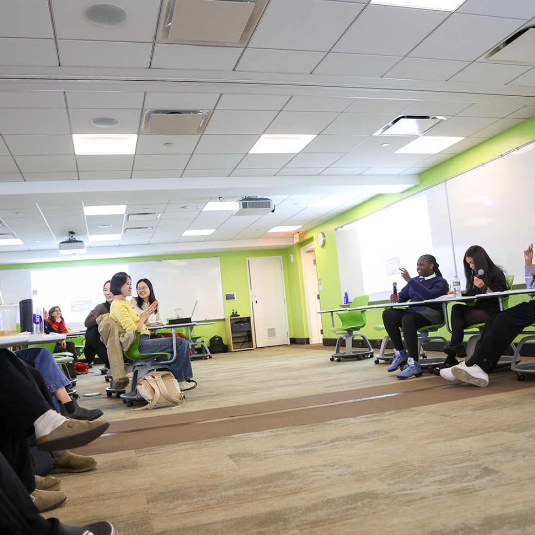 Green classroom in Larsen