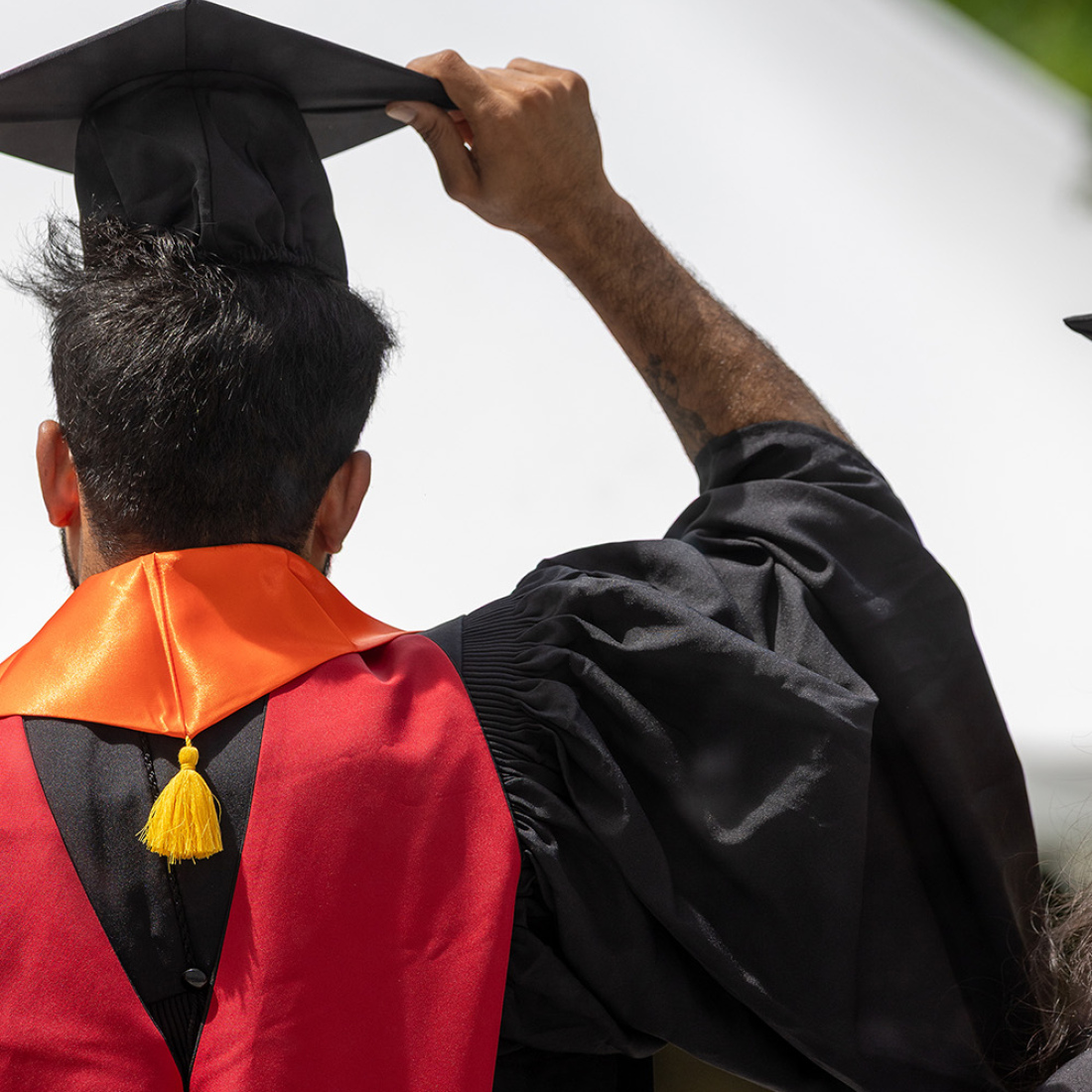 Mortarboard and tassel