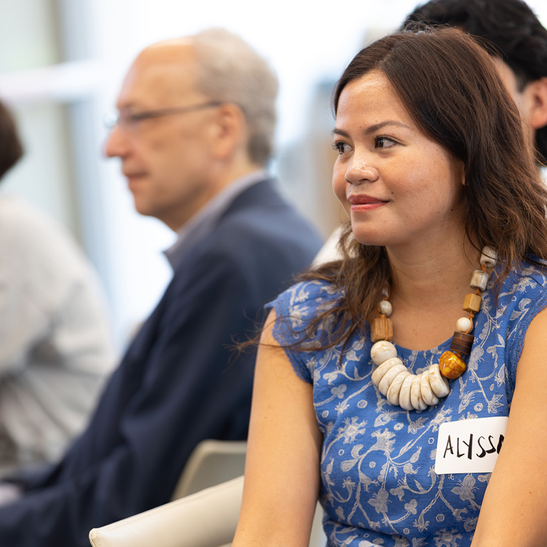 Student named Alyssa at pre-Commencement celebration