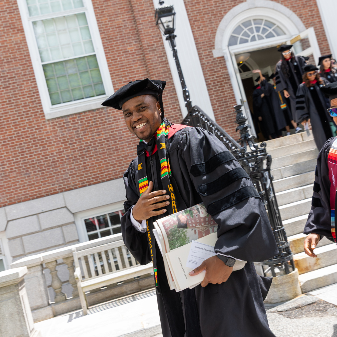 HGSE master's student at the diploma ceremony