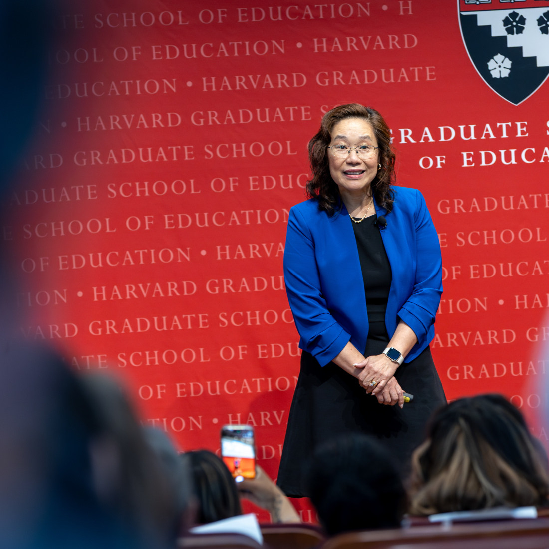 Michelle Leung-Henry speaks at Alumni Day