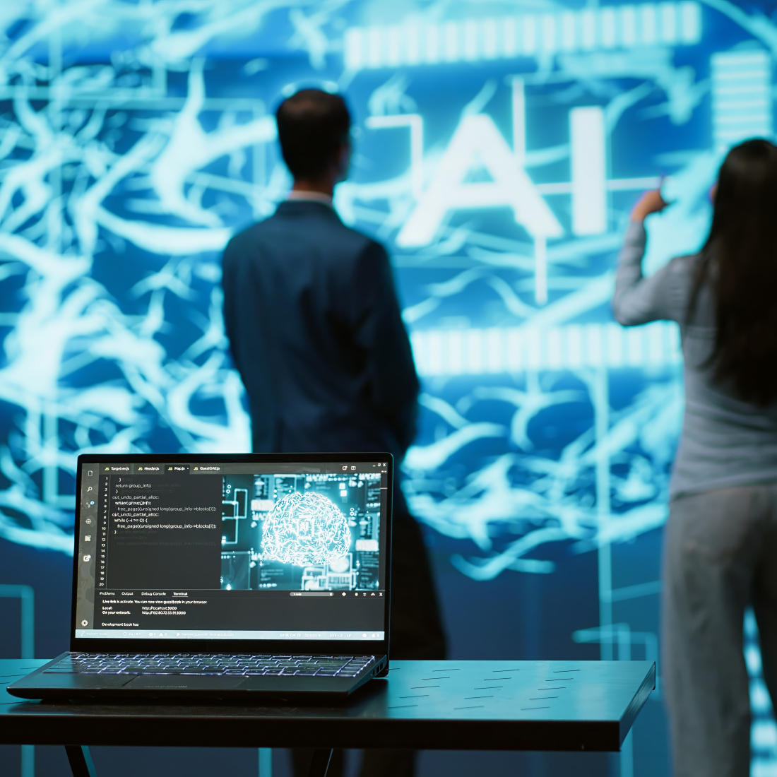Professionals using AI