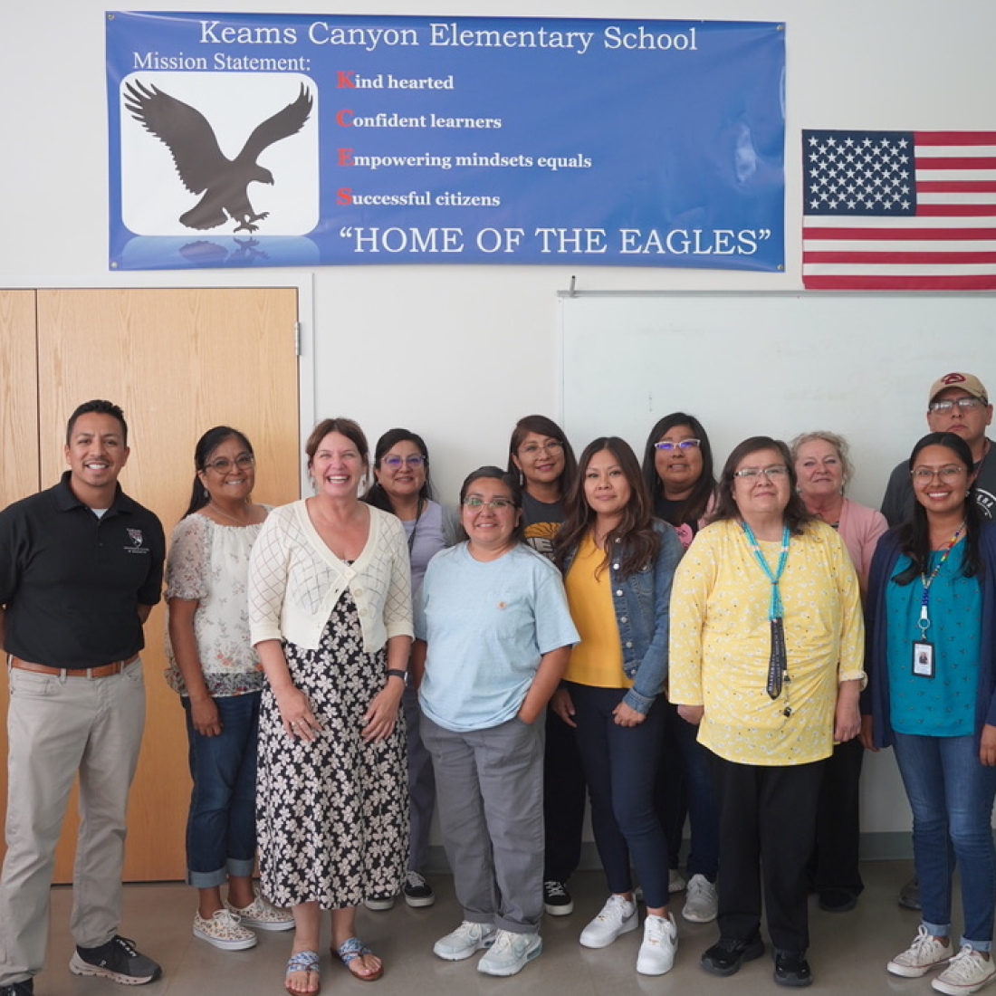 Luna running a Data Wise workshop at a Hopi school in Arizona