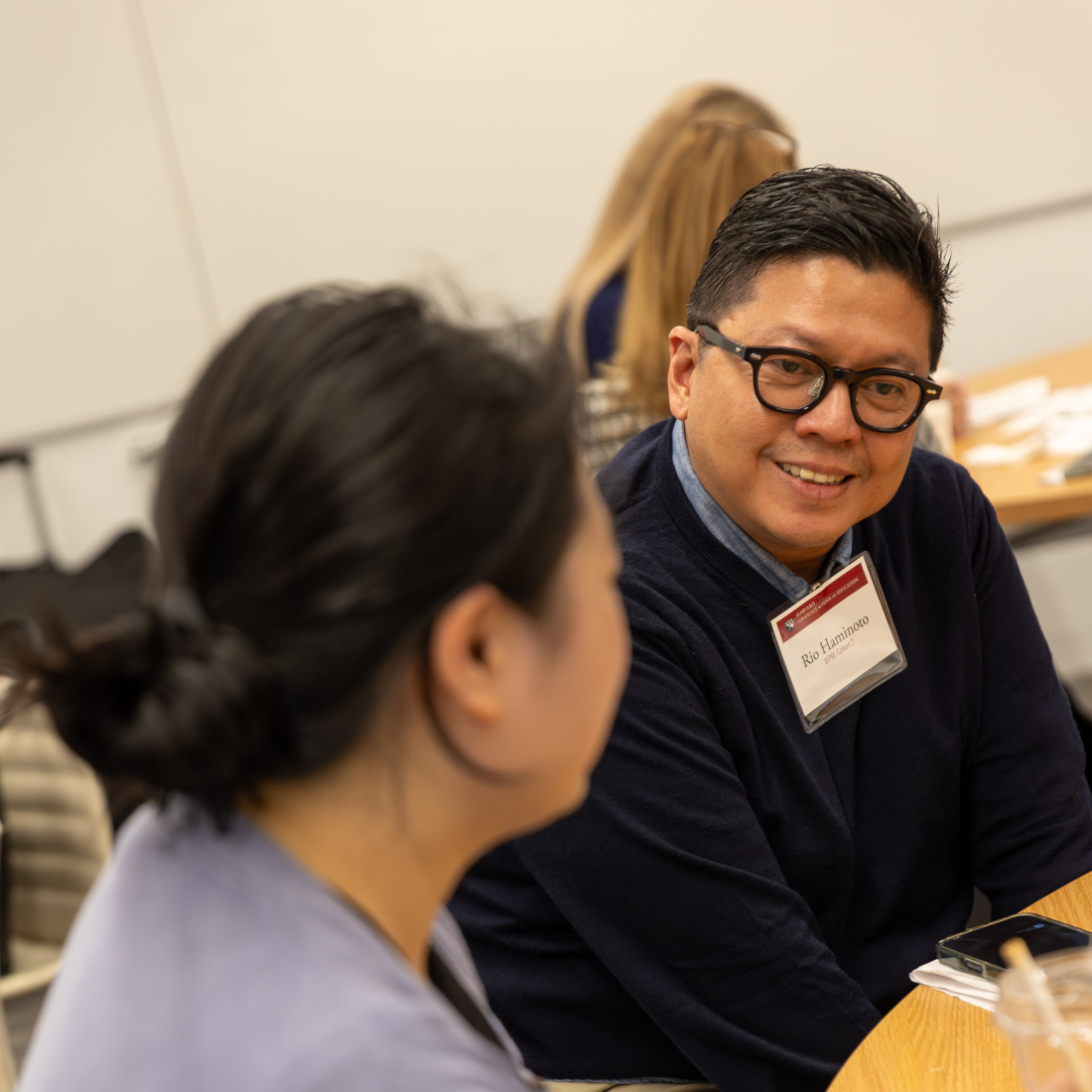 Online master's students from around the world connect on HGSE's campus for a weekend forum
