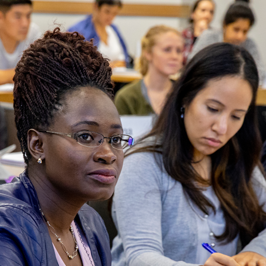 Participants sitting in the CLHE program