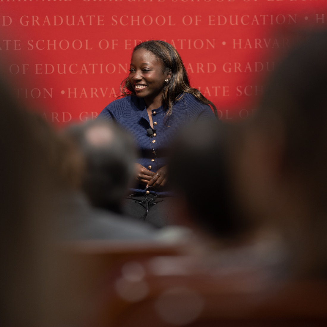 Jessica Osei at the Askwith Education Forum