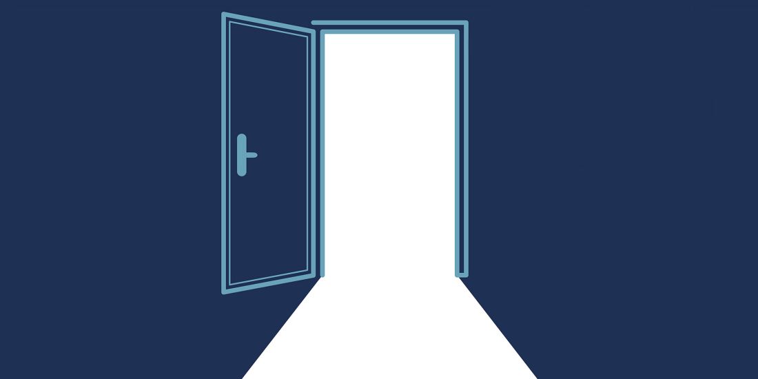 Blue door