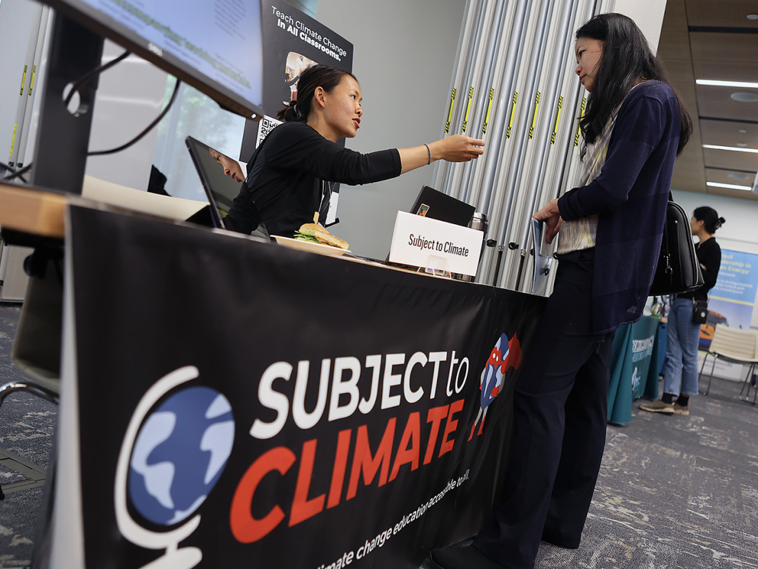 Subject to Climate booth