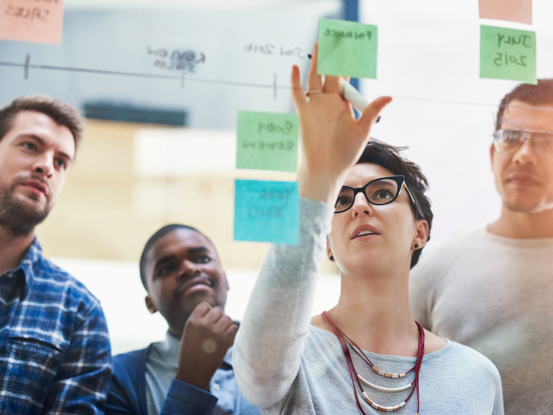 adults working together