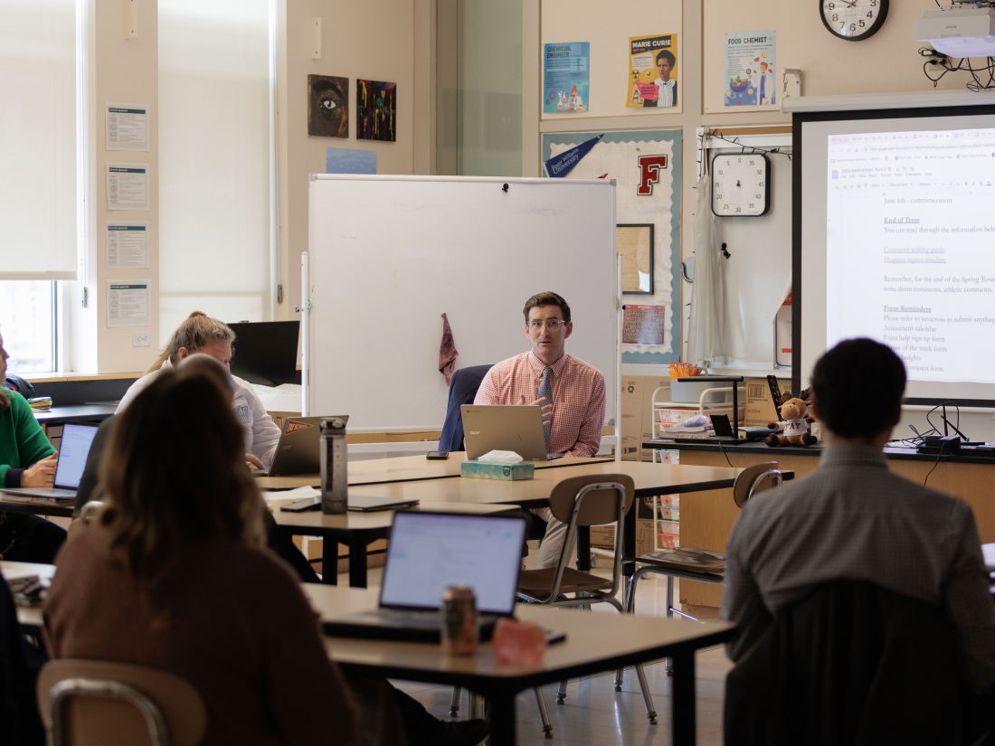 Jake Sumner in a classroom setting
